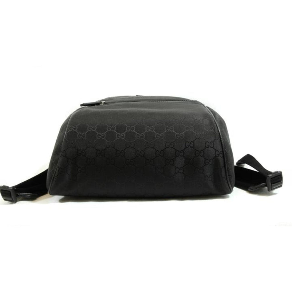 Gucci Nylon GG Guccissima Black Slim Backpack Travel Bag 449181 at_Queen_Bee_of_Beverly_Hills