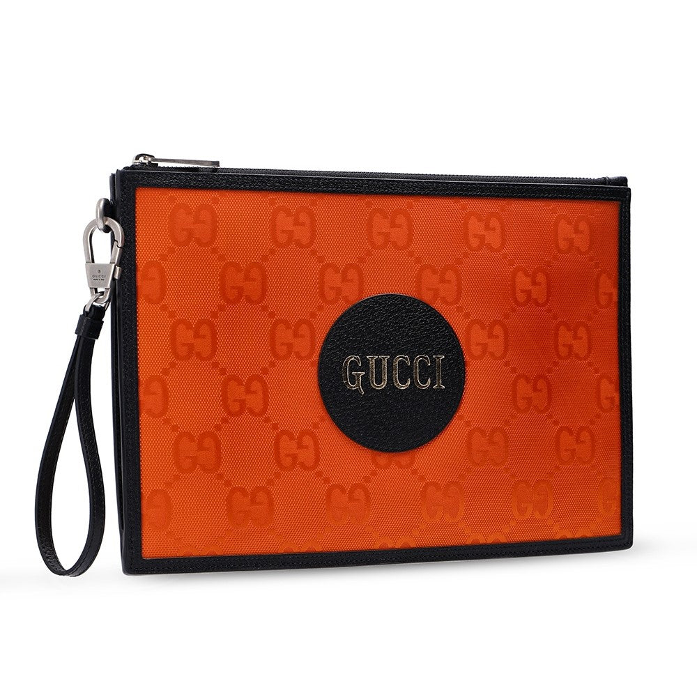 Gucci Off The Grid Orange Econyl Pouch Wristlet Clutch Bag 625598 – Queen  Bee of Beverly Hills