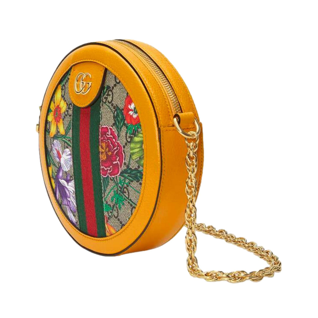 Gucci Ophidia Microguccissima Floral Print Canvas Round Crossbody Bag 550618 at_Queen_Bee_of_Beverly_Hills
