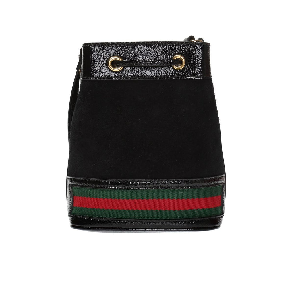 Gucci Ophidia Mini Textured Leather-Trimmed Suede Bucket Bag at_Queen_Bee_of_Beverly_Hills