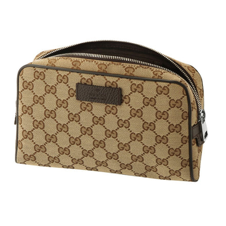 Gucci Original GG Guccissima Canvas Beige Fanny Pack Belt Bag available at Queen Bee of Beverly Hills