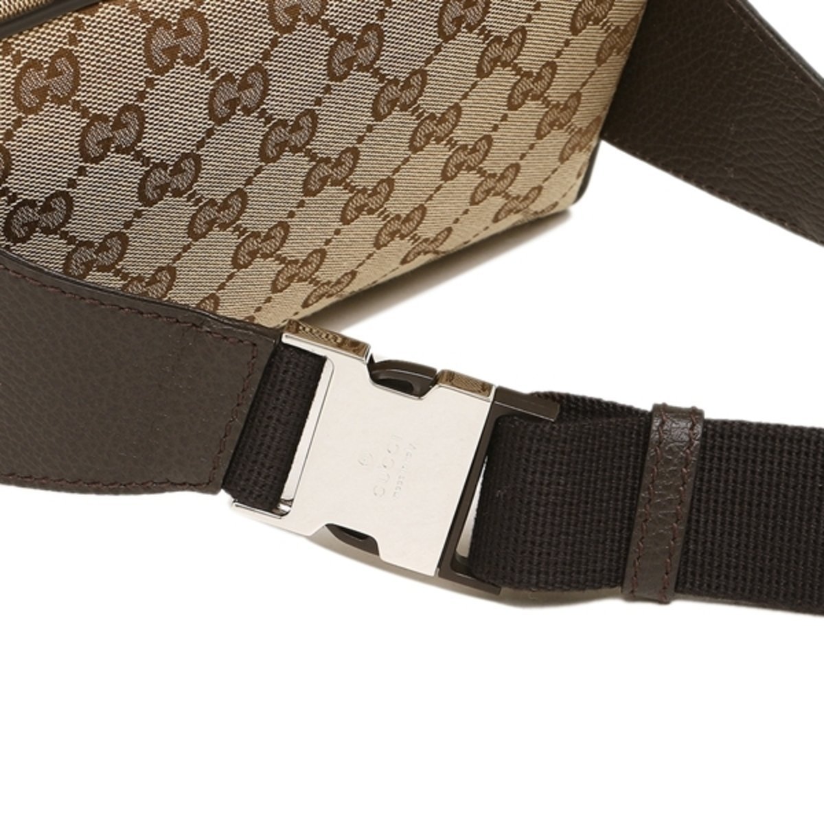 Gucci Original GG Guccissima Canvas Beige Fanny Pack Belt Bag available at Queen Bee of Beverly Hills
