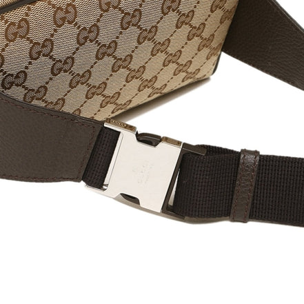 Gucci Original GG Guccissima Canvas Beige Fanny Pack Belt Bag available at Queen Bee of Beverly Hills