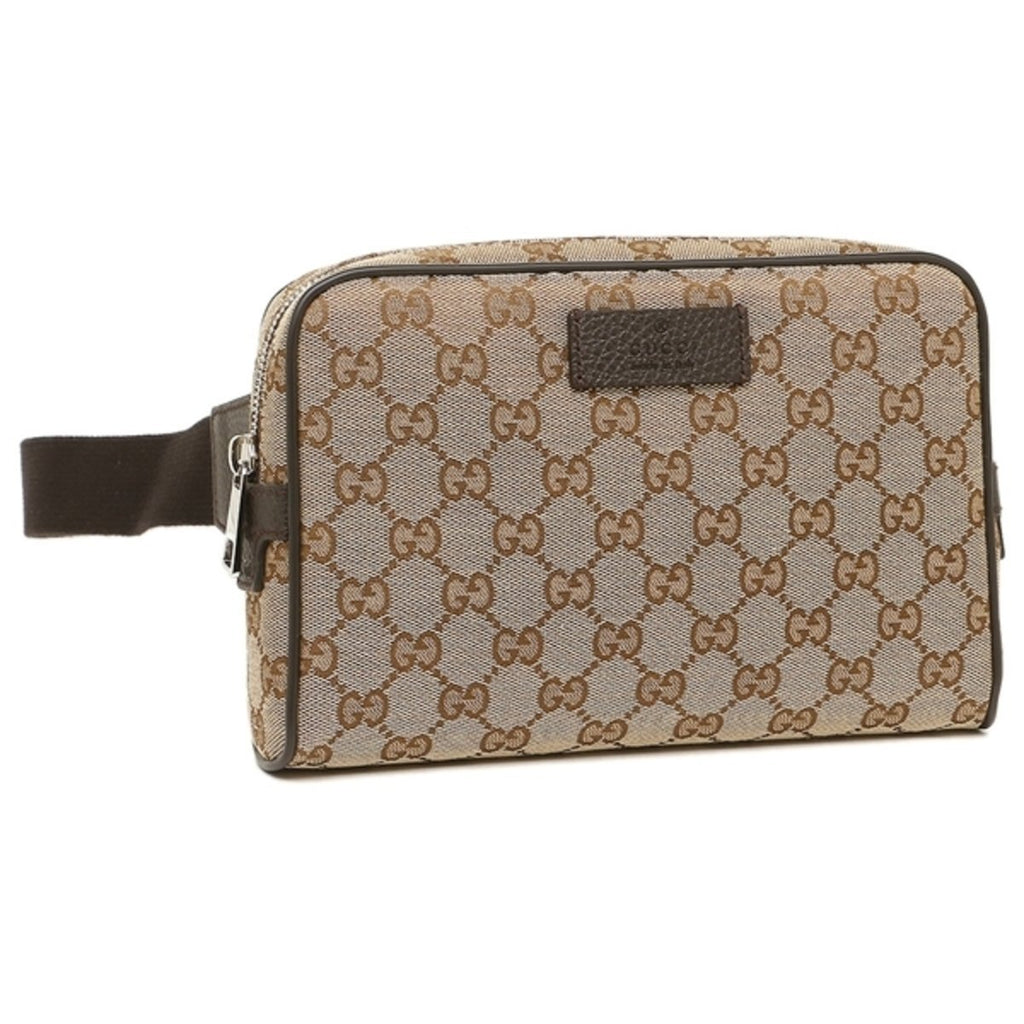 Gucci Beige/Brown GG Canvas and Leather Ophidia Belt Bag Gucci