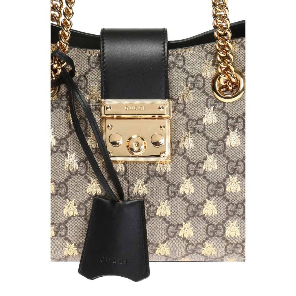 Gucci Padlock Supreme Bee Shoulder Bag - The House of Sequins
