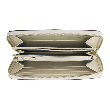 Gucci Sega Guccy Stars White Moon Gold Zipper Leather Wallet available at Queen Bee of Beverly Hills