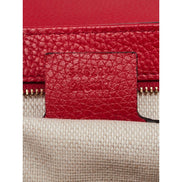 Gucci Soho Disco GG Tassel Chain Crossbody Flap Leather Bag Red available at Queen Bee of Beverly Hills