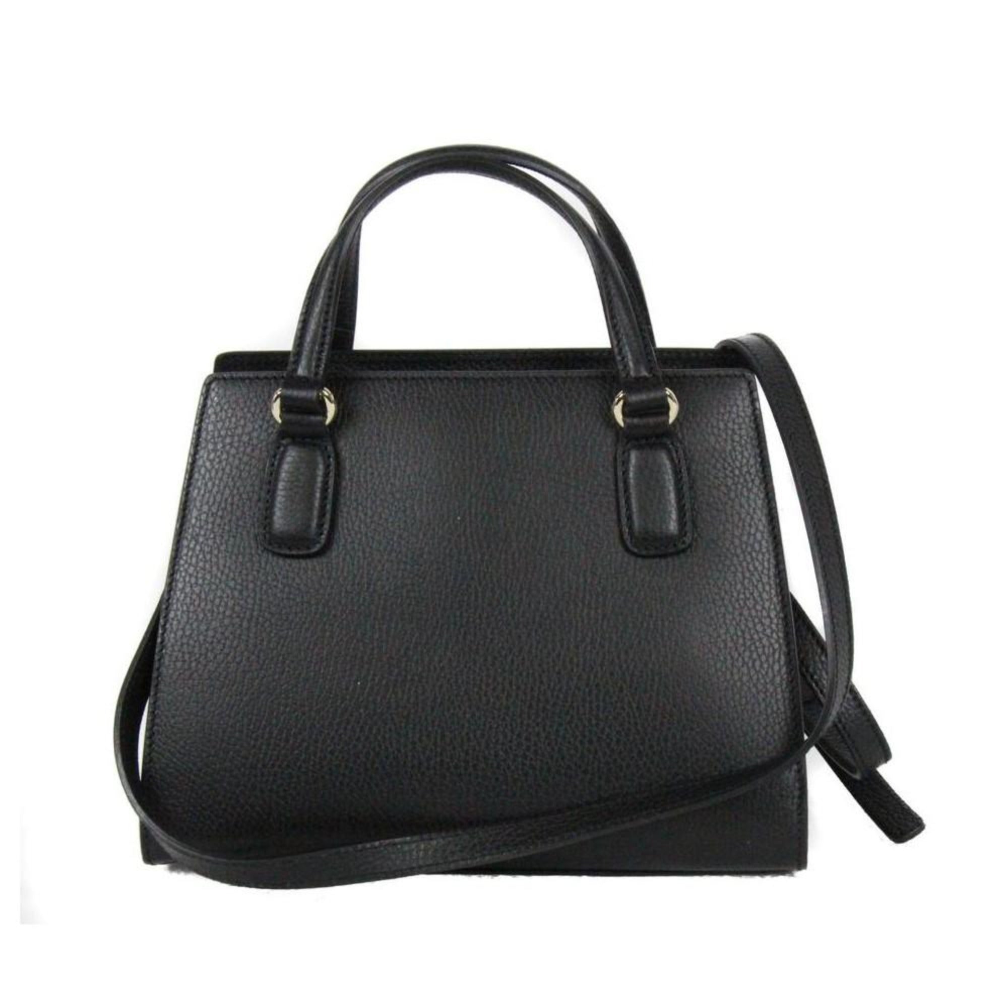 Gucci Soho Leather Structured Small Tote Crossbody Bag Black available at Queen Bee of Beverly Hills