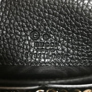 Gucci Soho Wallet on Chain Black Leather Cross Body Clutch Bag available at Queen Bee of Beverly Hills