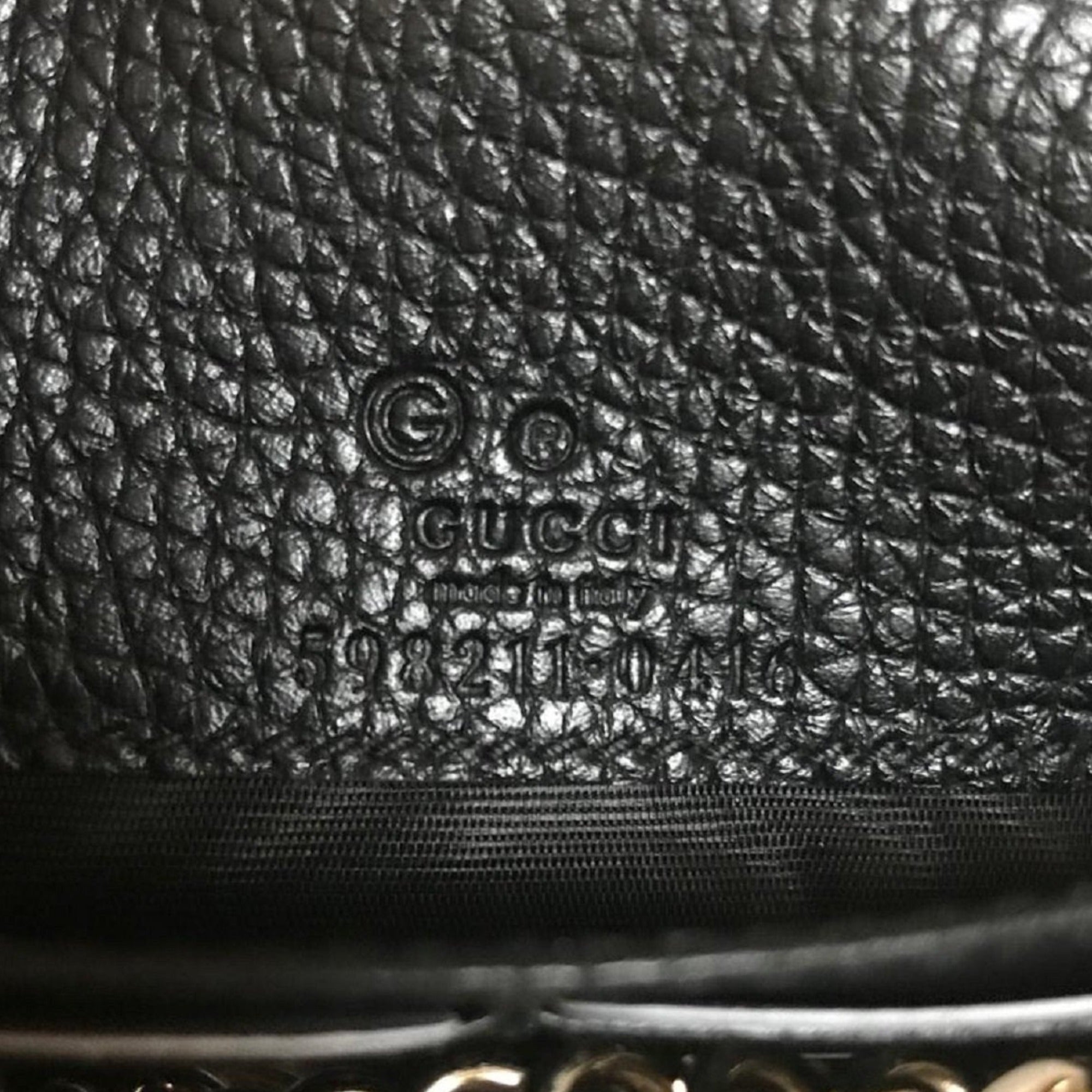 Gucci Soho Wallet on Chain Black Leather Cross Body Clutch Bag available at Queen Bee of Beverly Hills