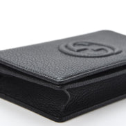 Gucci Soho Wallet on Chain Black Leather Cross Body Clutch Bag available at Queen Bee of Beverly Hills