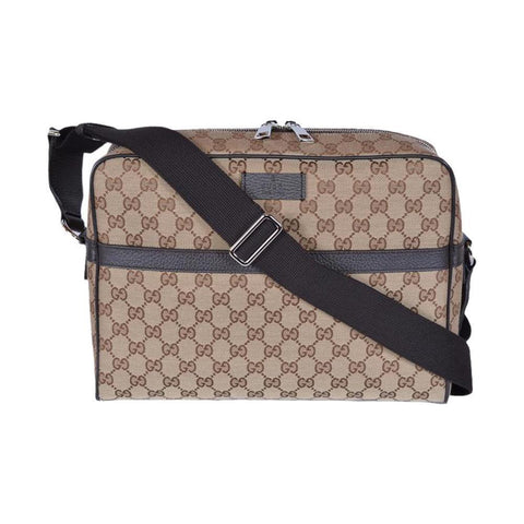 Gucci Unisex Beige Canvas GG Guccissima Camera Case Messenger Bag 449173 at_Queen_Bee_of_Beverly_Hills