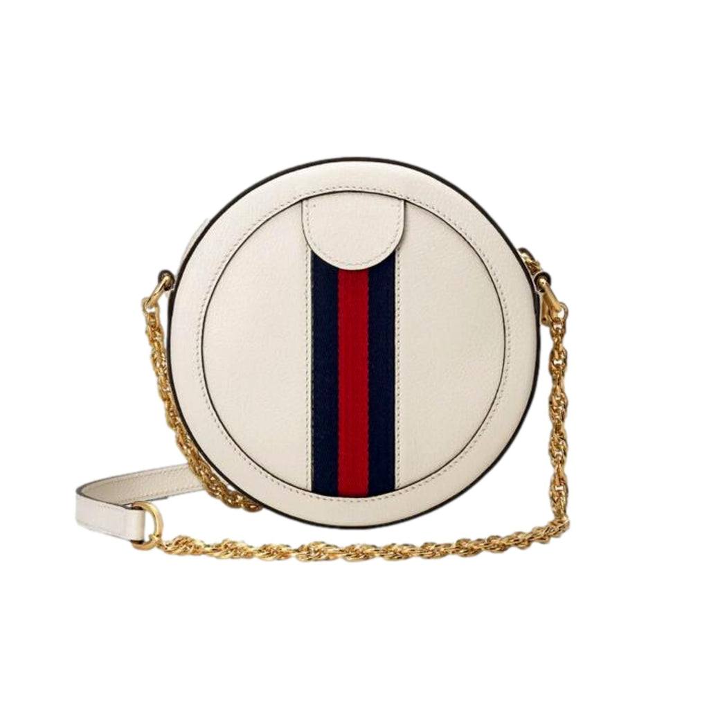 Gucci Web Mini Ophidia Round Ivory Leather Crossbody Bag 550618 at_Queen_Bee_of_Beverly_Hills