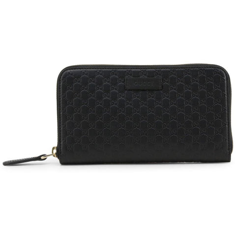 Gucci Women's Black Microguccissima GG Leather Zipper Wallet 449391 at_Queen_Bee_of_Beverly_Hills