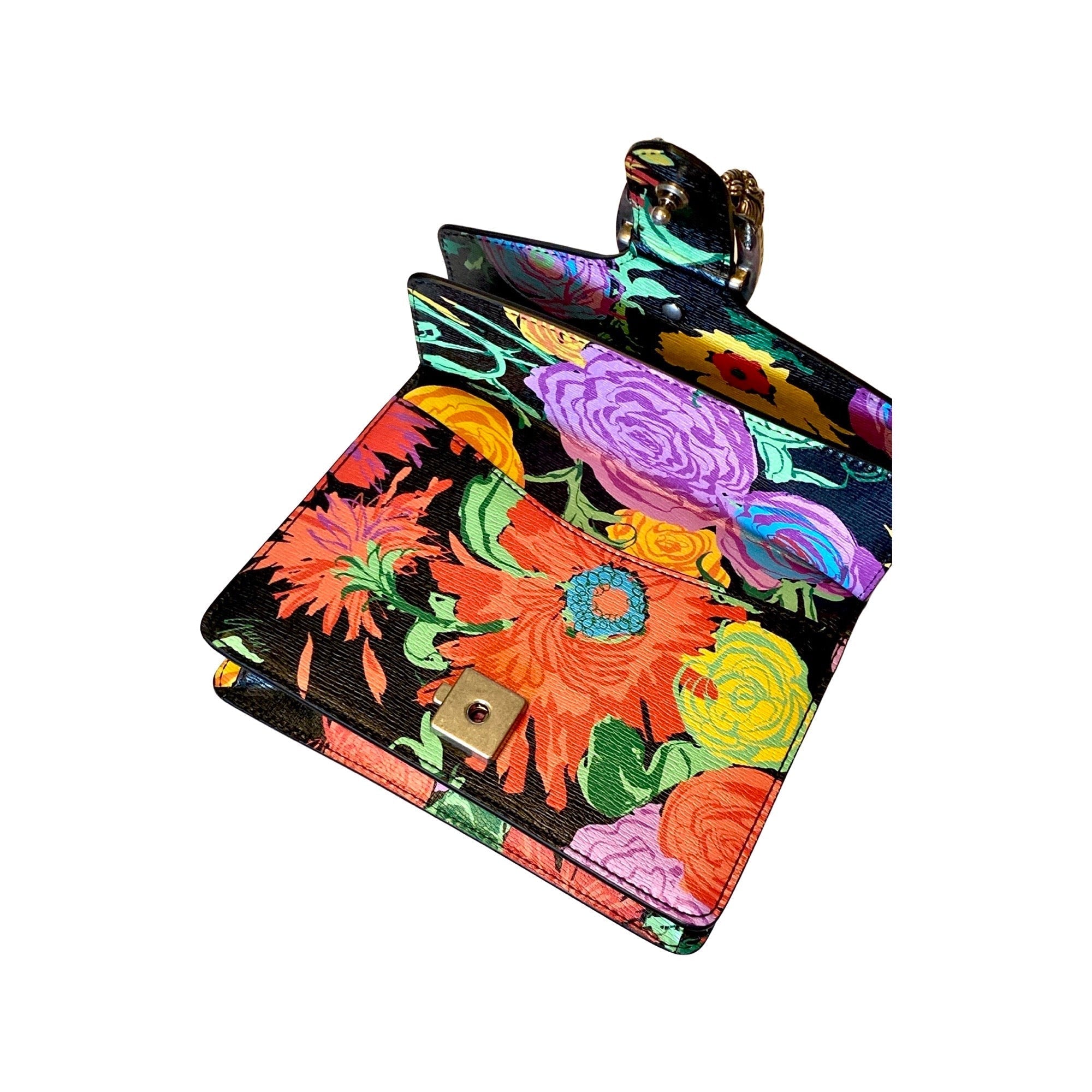 Gucci x Ken Scott Dionysus Floral Print Small Shoulder Bag available at Queen Bee of Beverly Hills