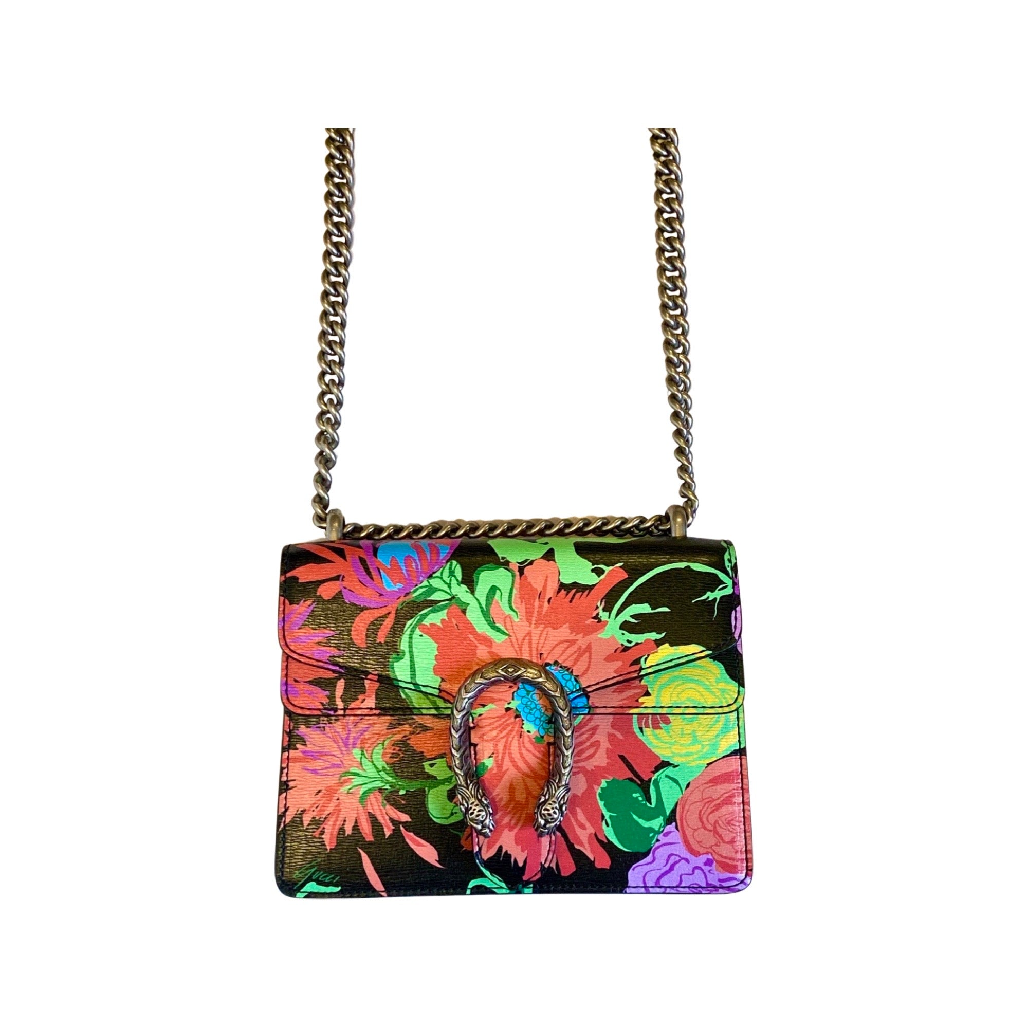 Gucci x Ken Scott Dionysus Floral Print Small Shoulder Bag available at Queen Bee of Beverly Hills