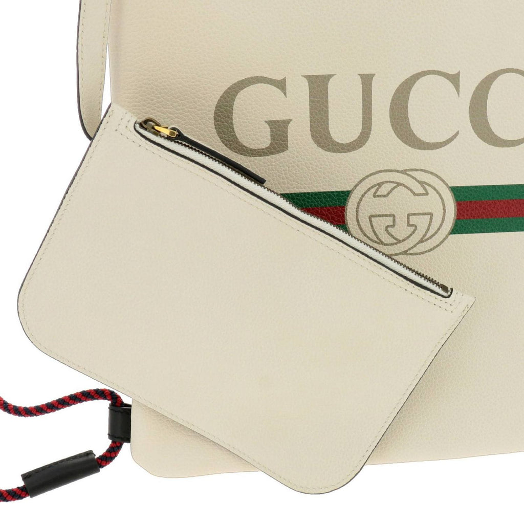 Gucci Zaino White Cripto Logo Drawstring Backpack 523586 at_Queen_Bee_of_Beverly_Hills