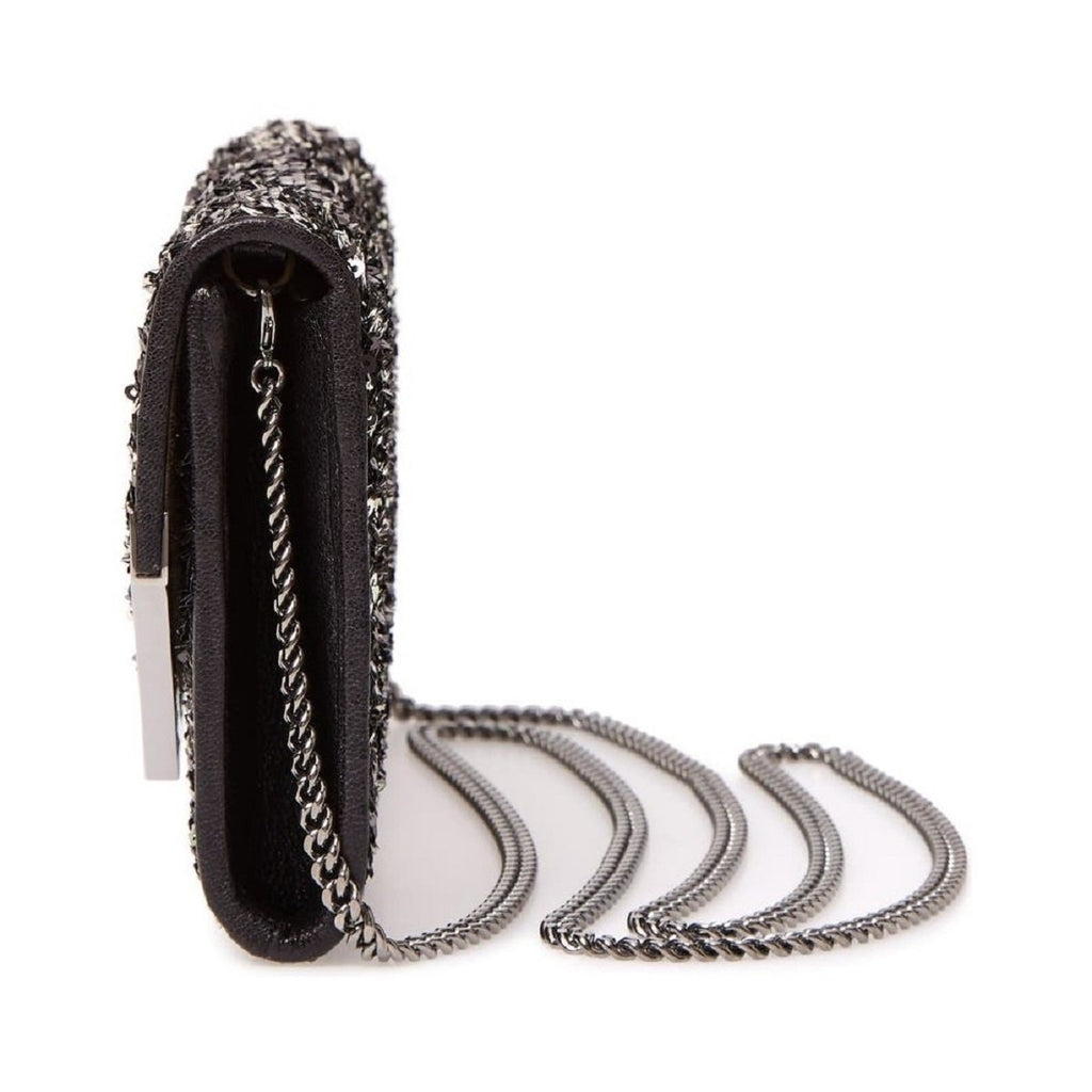 Jimmy Choo Emmie Black Silver Double Faced Sequins Handbag DFS/000071 at_Queen_Bee_of_Beverly_Hills