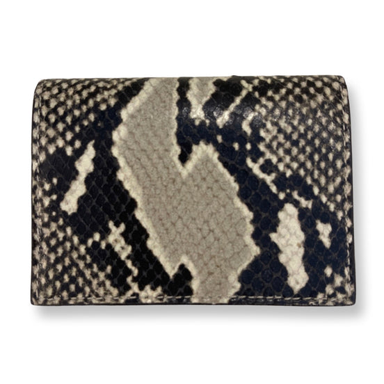 Jimmy Choo Martina Cardholder Card Case Wallet Snake Print Calf Leather available at Queen Bee of Beverly Hills