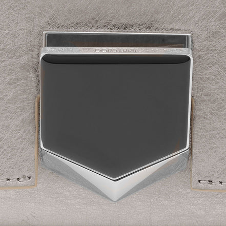 Jimmy Choo Metallic Silver Lockett Crossbody Shoulder Bag available at Queen Bee of Beverly Hills