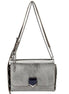 Jimmy Choo Metallic Silver Lockett Crossbody Shoulder Bag available at Queen Bee of Beverly Hills