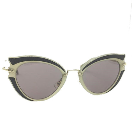 Miu Miu Prada Classic Women's Gray Cat Eye Sunglasses SMU05S available at Queen Bee of Beverly Hills