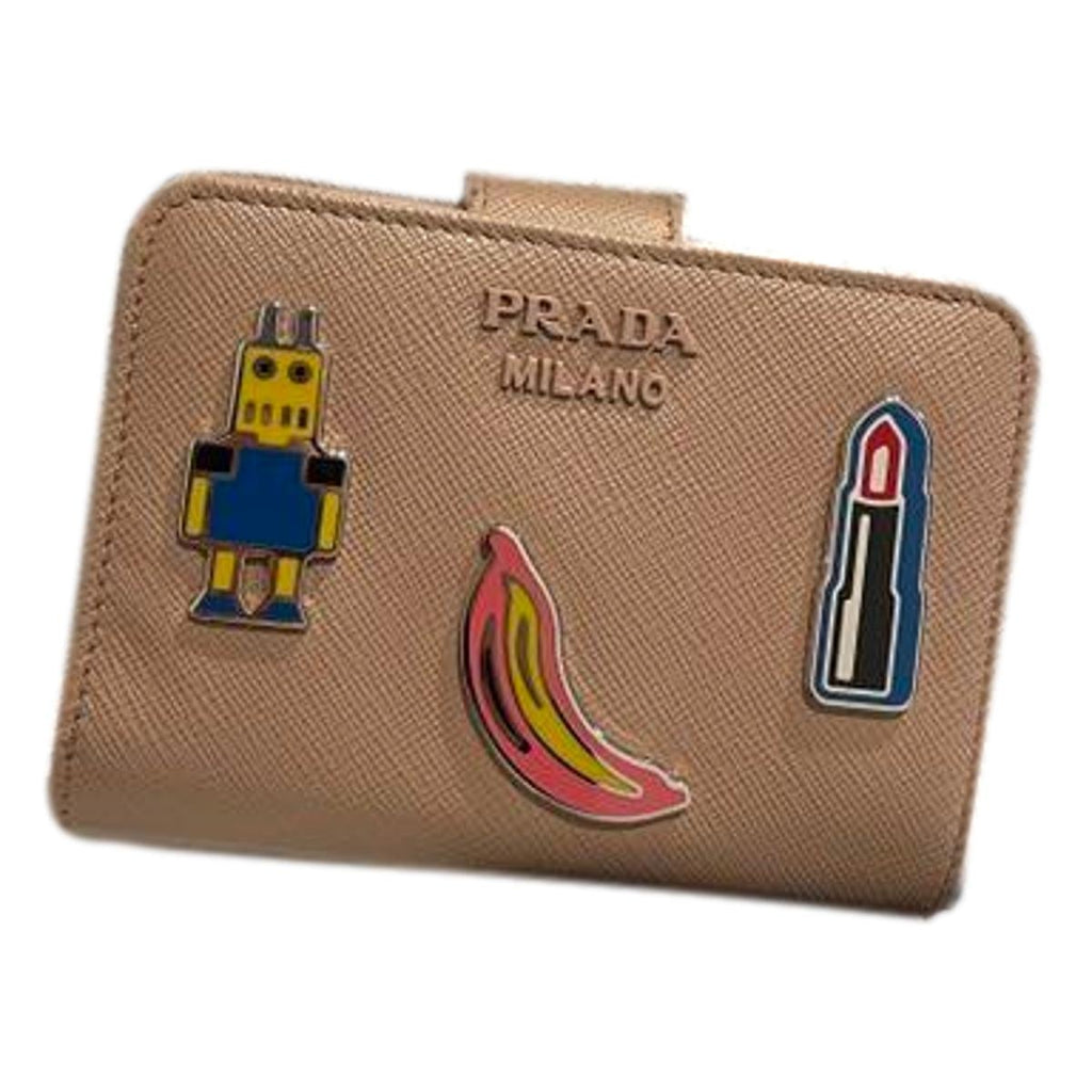 Shop PRADA Small Saffiano Leather Wallet (1ML018) by いろはにほへと。