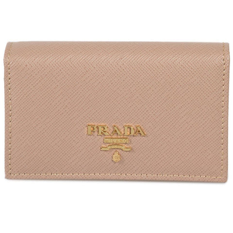 Prada Azzurro Saffiano Leather Wristlet Clutch Bag