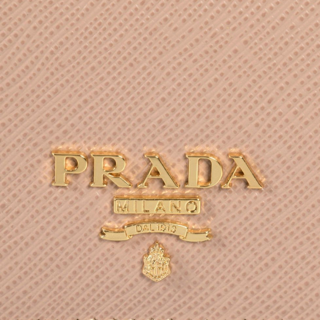 Prada saffiano leather credit card holder hotsell