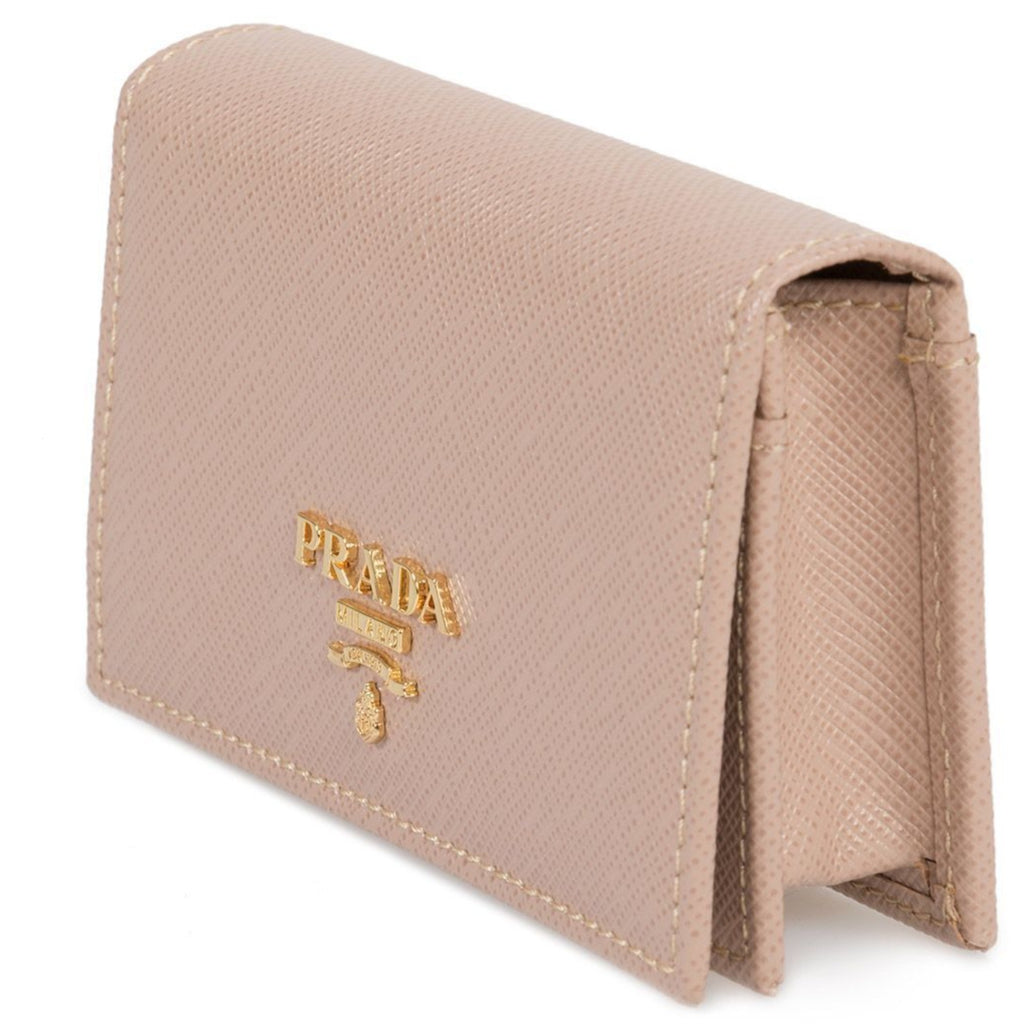 Prada Pink Saffiano Card Holder 