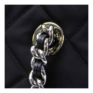 Prada Black Quilted Tessuto Chain Shoulder Bag Tote available at Queen Bee of Beverly Hills