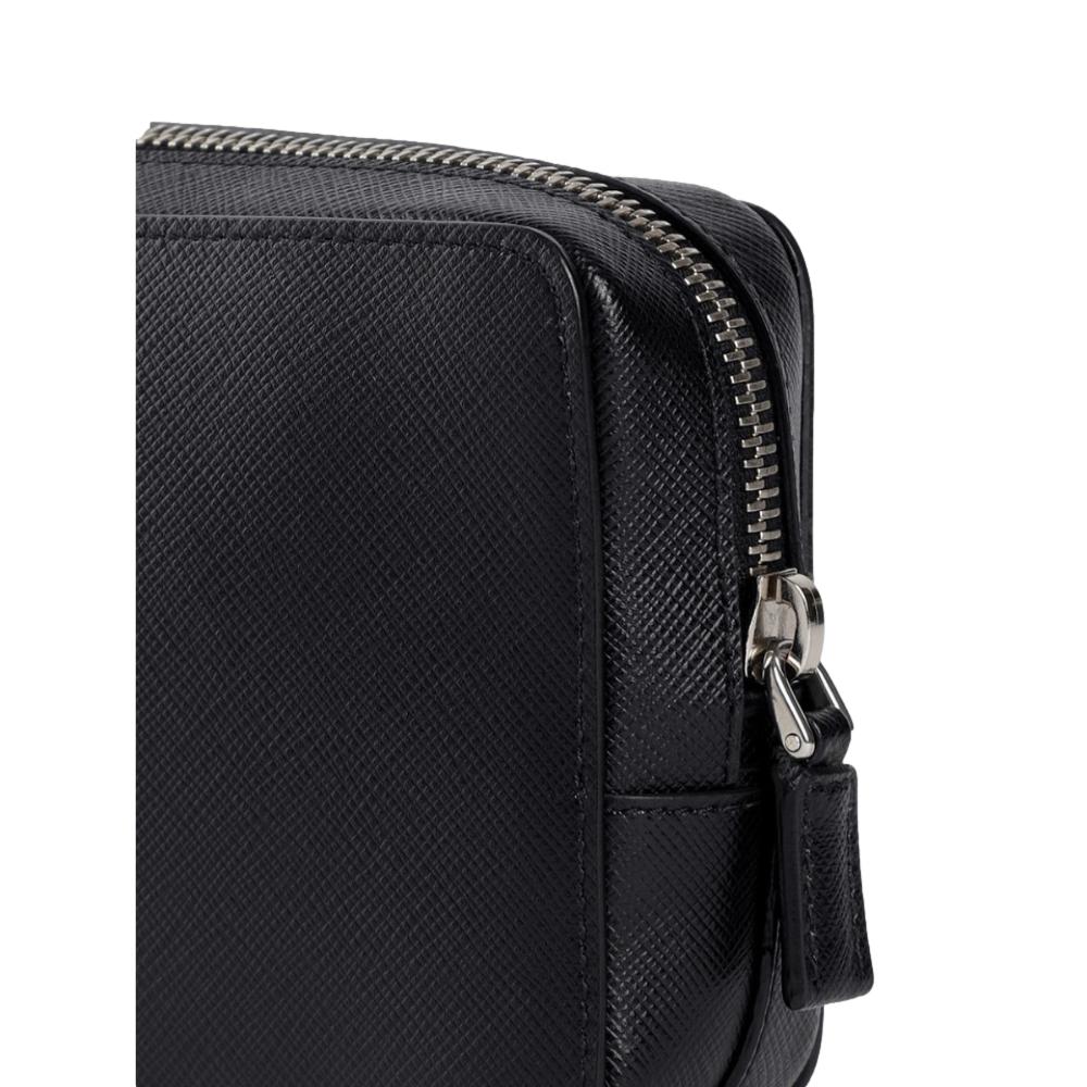 Leather clutch bag Prada Black in Leather - 21210663