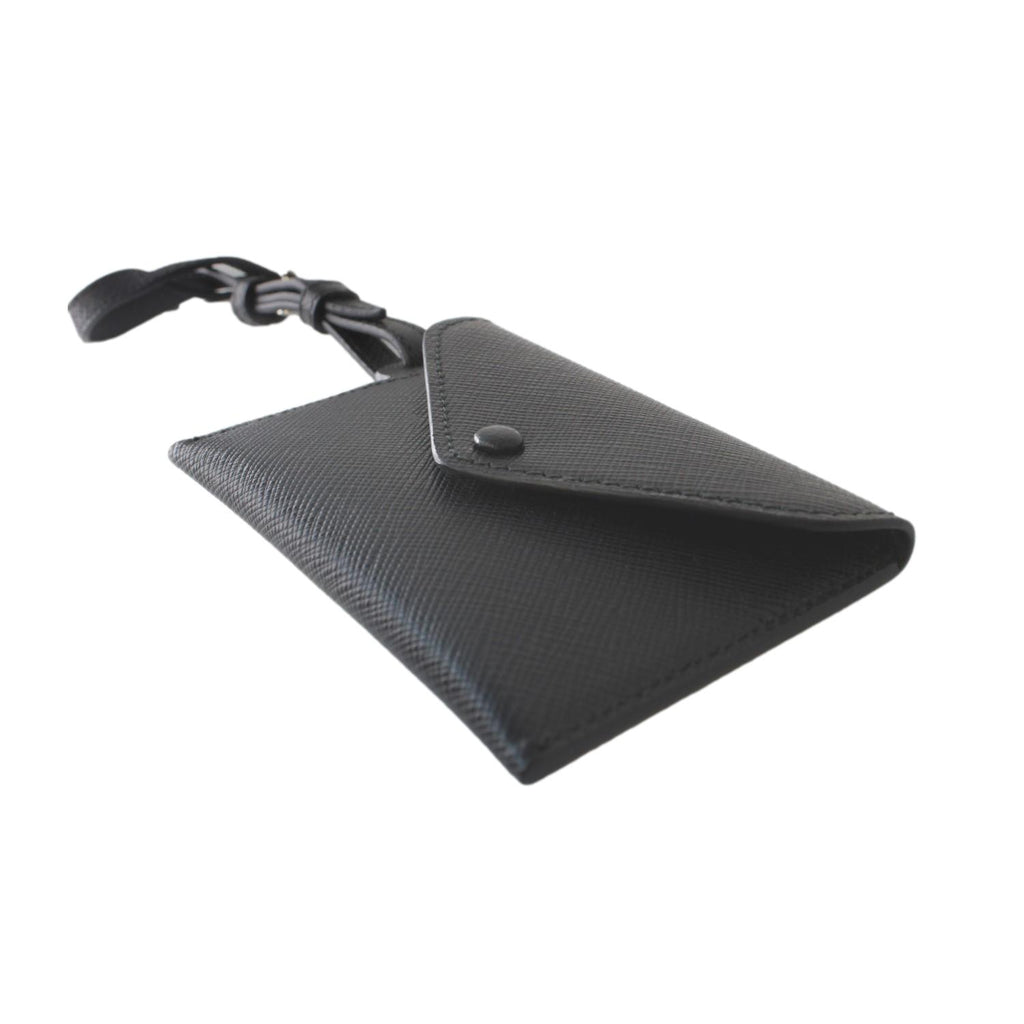 Black Saffiano Leather Mini Envelope Bag