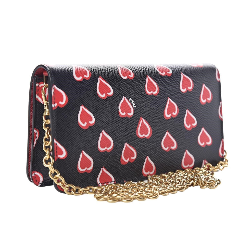 Louis Vuitton Heart Bag on Chain Fall in Love red leather mini