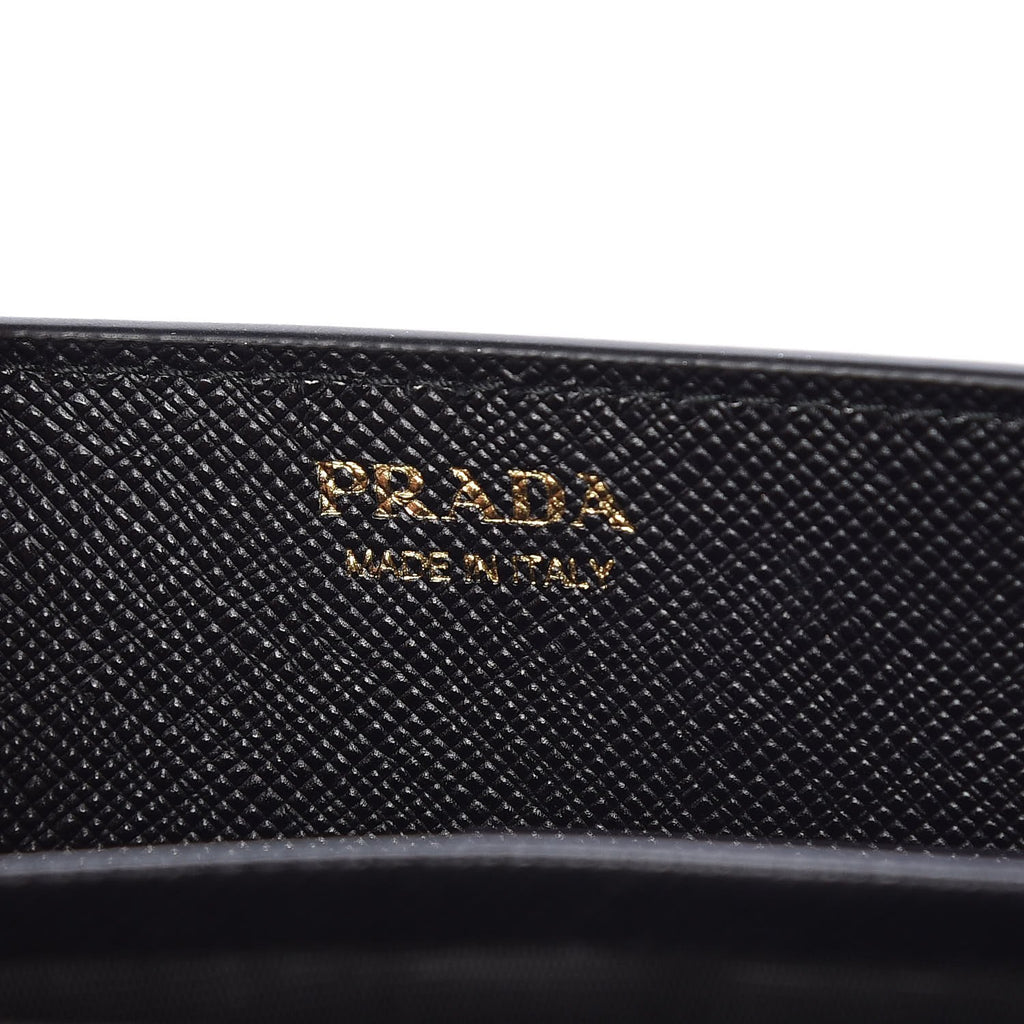 Prada Black Saffiano Leather Lipstick Mini Cross Body Handbag 1DH044 –  Queen Bee of Beverly Hills