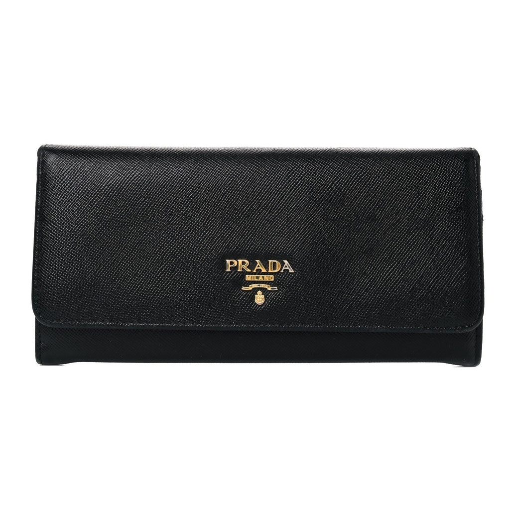 Saffiano Small Flap Credit Card Wallet