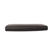 Prada Black Saffiano Leather Vertical Logo Card Holder available at Queen Bee of Beverly Hills