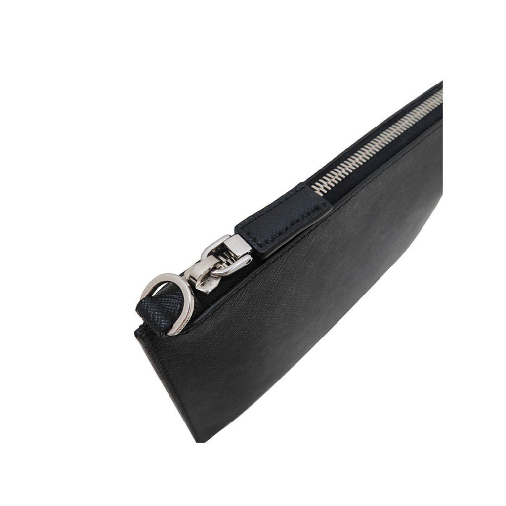 Prada Black Saffiano Voyage Leather Clutch Document Holder 2NG005 at_Queen_Bee_of_Beverly_Hills