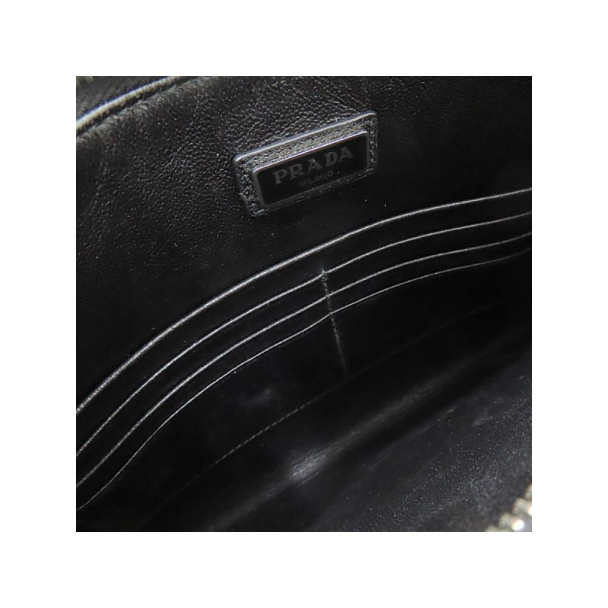 Prada Black Saffiano Voyage Leather Clutch Document Holder available at Queen Bee of Beverly Hills