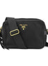 Prada Black Tessuto Nylon Crossbody 1BH089 available at Queen Bee of Beverly Hills