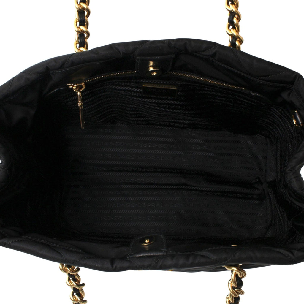 Prada Tessuto Crossbody Bag Leather Black in Nero Nylon with Gold-tone - US