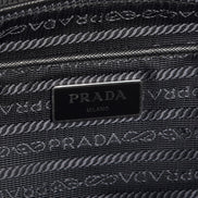 Prada Black Tessuto Nylon Quilted Small Shoulder Handbag 1BB072 available at Queen Bee of Beverly Hills