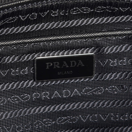 Prada Black Tessuto Nylon Quilted Small Shoulder Handbag 1BB072 available at Queen Bee of Beverly Hills