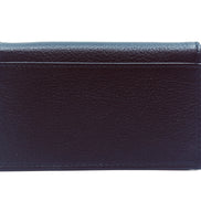 Prada Black Vitello Grain Soft Calf Leather Credit Card Case Wallet available at Queen Bee of Beverly Hills