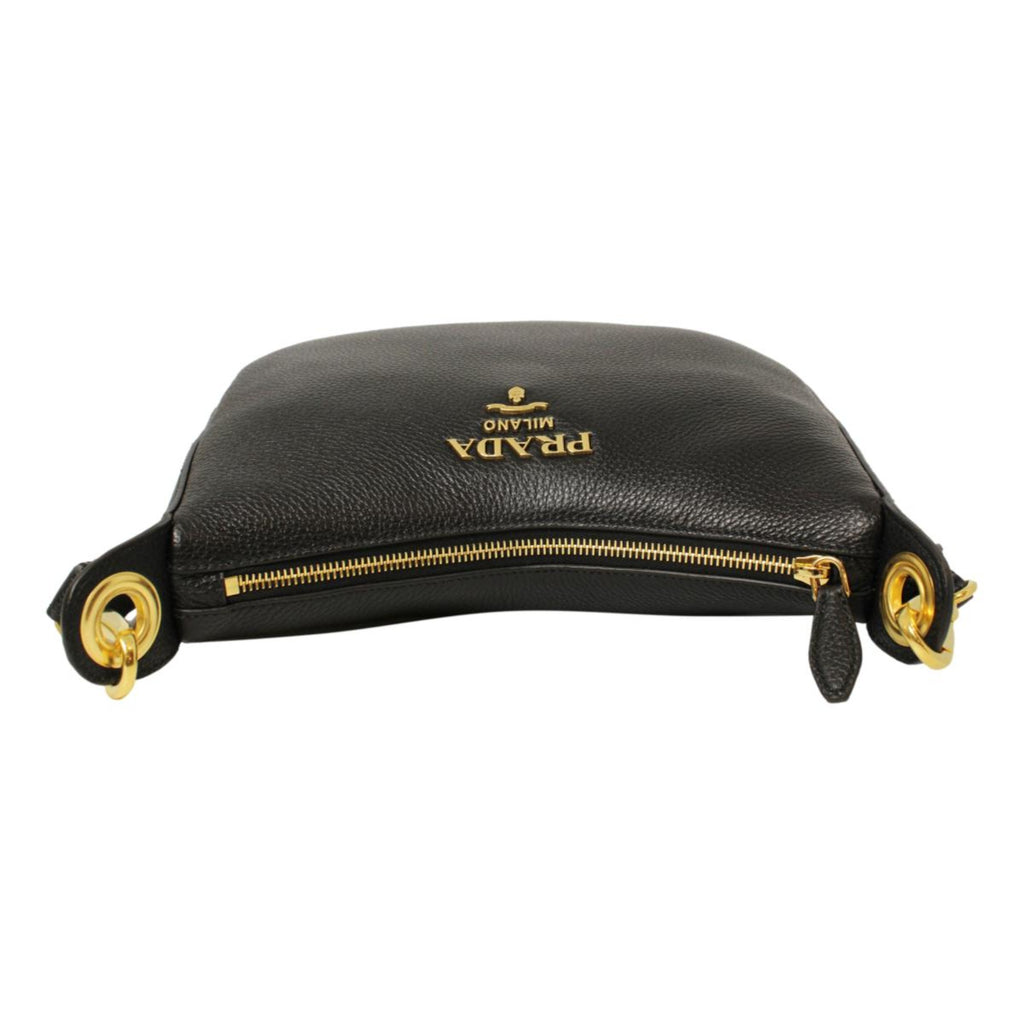 Prada Black Vitello Phenix Leather Shoulder Camera Bag – Queen Bee of  Beverly Hills