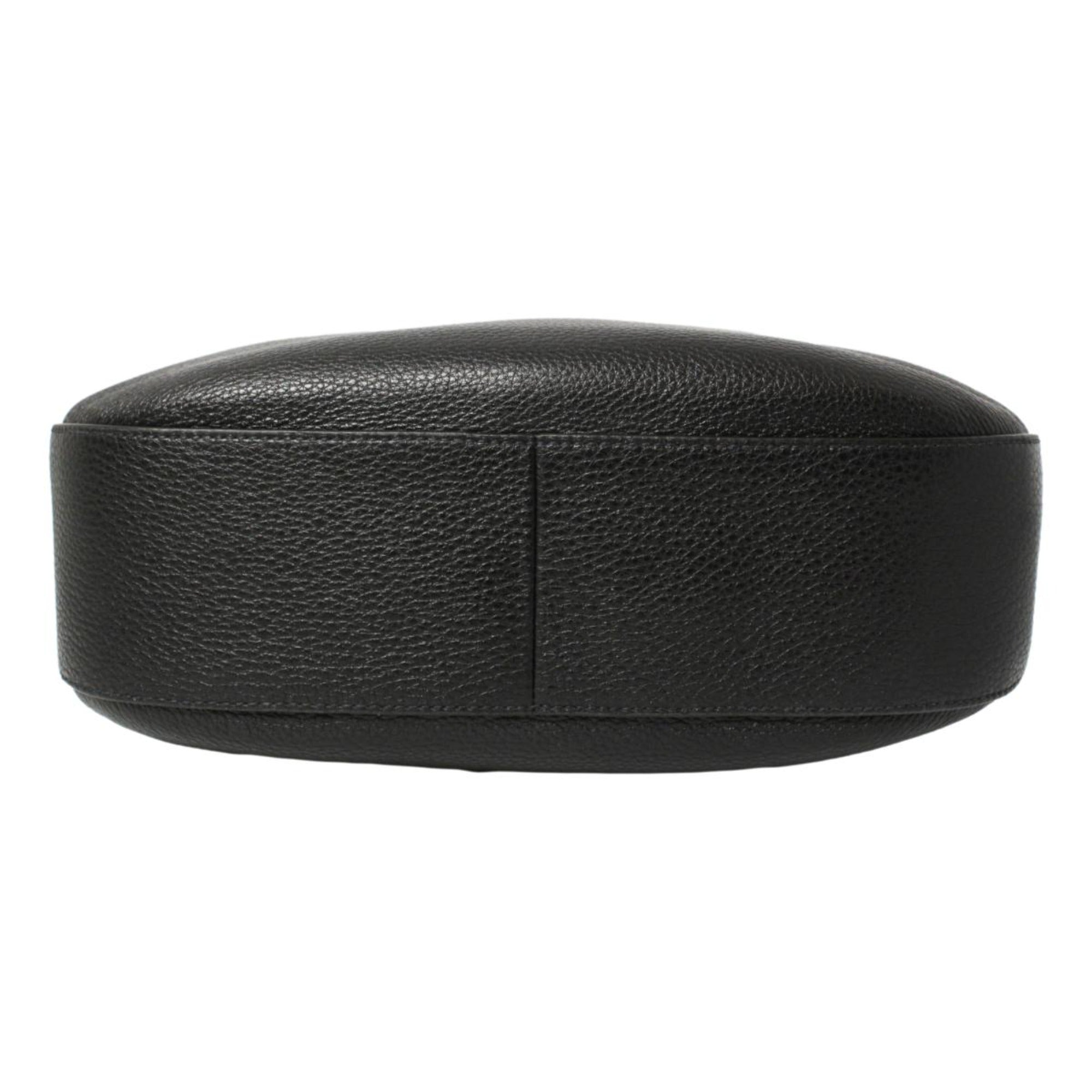 Prada Black Vitello Phenix Leather Web Stripe Strap Crossbody available at Queen Bee of Beverly Hills