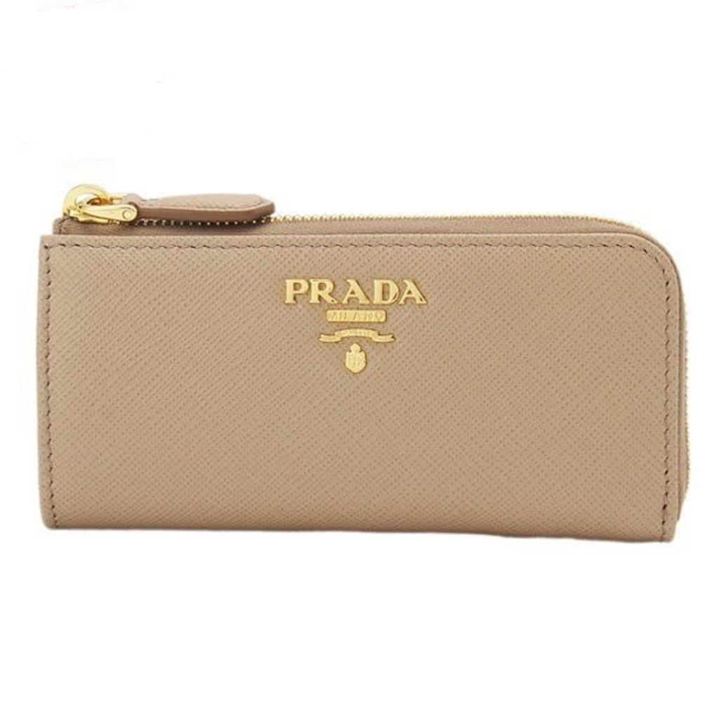 Prada Cammeo Saffiano Leather Key Holder Pouch Wallet 1PP026 at_Queen_Bee_of_Beverly_Hills
