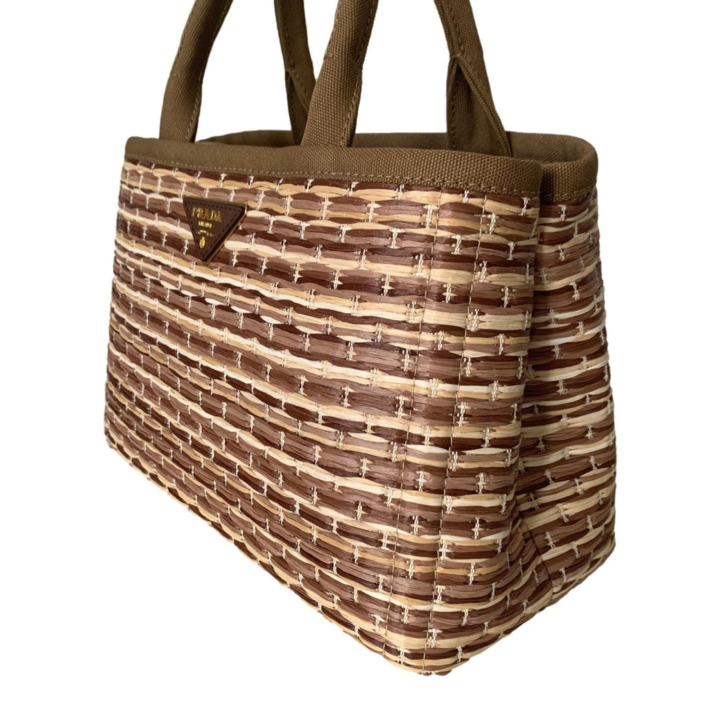 Tote Prada Beige in Wicker - 31515704