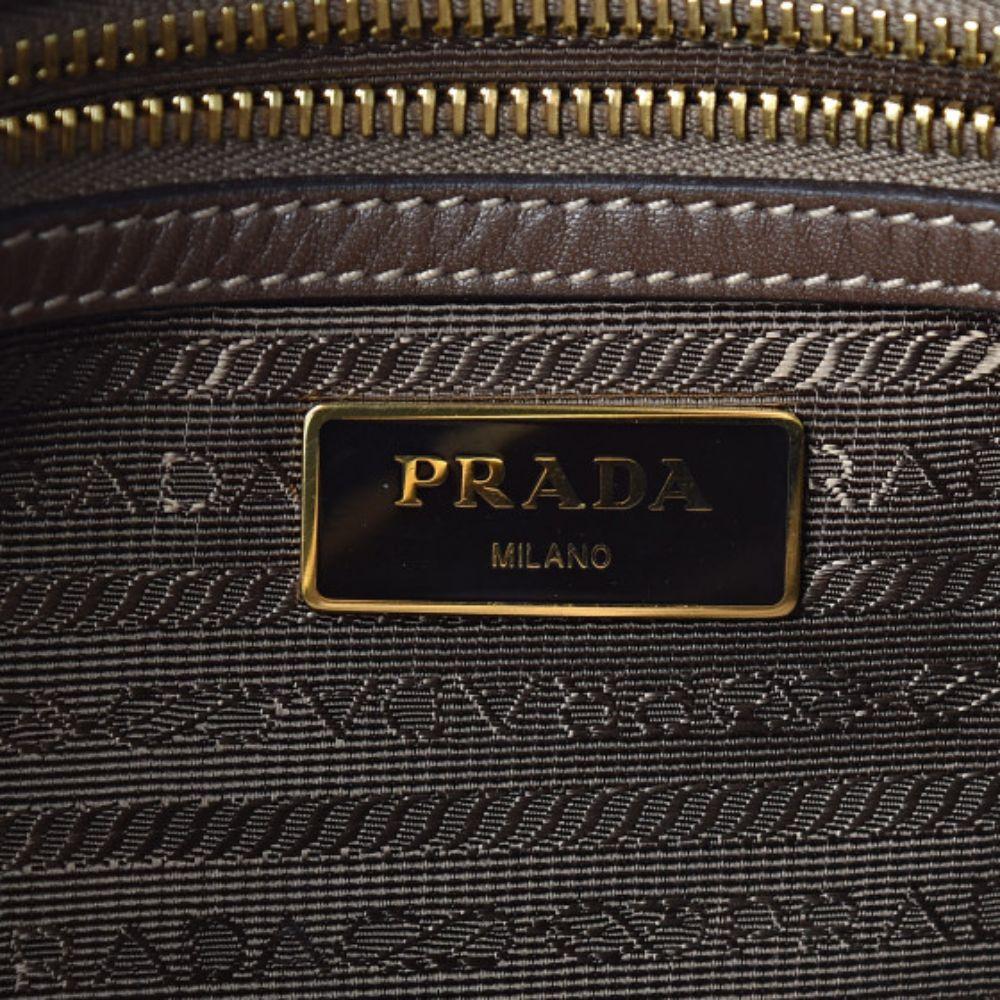 Prada Canvas Jacquard Logo Leather Trim Camera Crossbody Bag 1BH089 at_Queen_Bee_of_Beverly_Hills