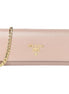 Prada Cipria Beige Vitello Move Leather Chain Wallet Crossbody available at Queen Bee of Beverly Hills
